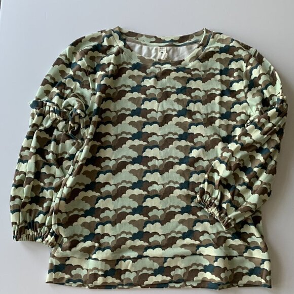 NWT Kate Quinn Organics Womens Clouds Sweatshirt Medium - Picture 1 of 8